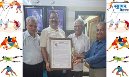 ज्येष्ठ कबड्डीपटू अशोक शिंदे यांचा सन्मान….