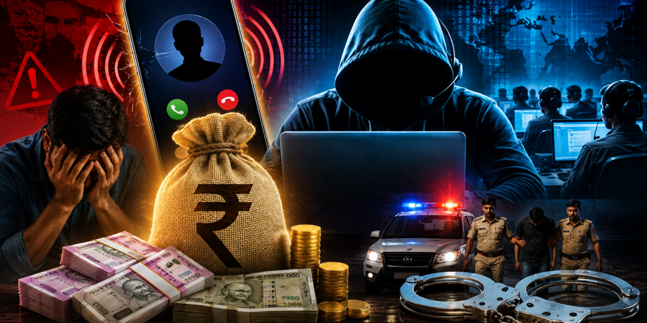 कर्जाचे आमिष दाखवून लाखोंची फसवणूक; बनावट कॉल सेंटरचा पर्दाफाश..