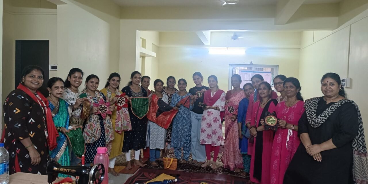 भाजपातर्फे महिलांसाठी मोफत कौशल्य प्रशिक्षण कार्यशाळेचे यशस्वी आयोजन..