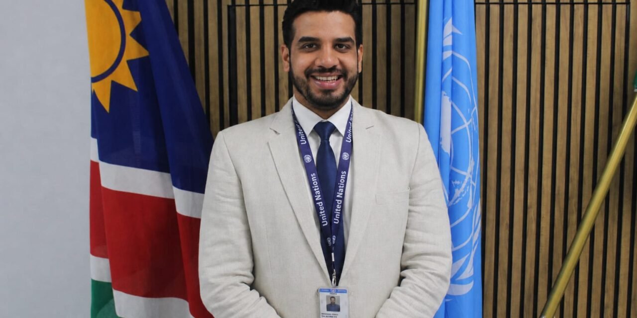 चिपळूणच्या अभिषेक गिजरेची नामिबियातील UNDP मध्ये भारतातून एकमेव निवड..