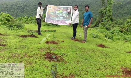 सातेरे तर्फे नातू व जामगे येथे शेतकऱ्यांच्या जागेत वृक्षलागवड..