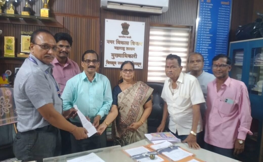 लिंगायत समाजाची स्मशानभूमी महाराष्ट्र शासन मिळकत करणेसाठी मुख्याधिकाऱ्यांना निवेदन..