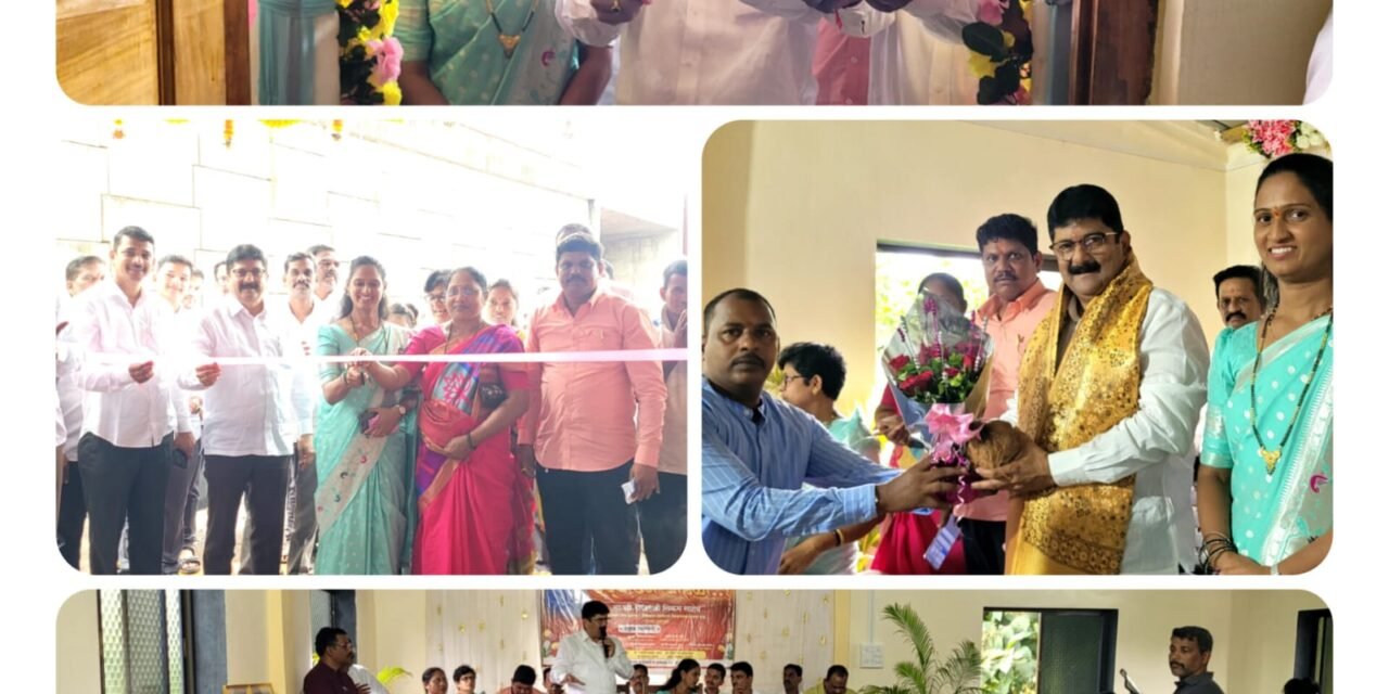 आरवली येथे व्यापारी संकुल आणि ग्रा.प.च्या सभागृहाचे आ. शेखर निकम यांच्या हस्ते उद्घाटन..!