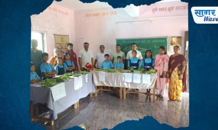 कुडुक खुर्द नंबर एक शाळेत भरला रानभाज्यांचा मेळा..