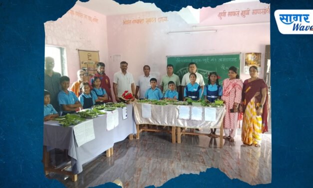 कुडुक खुर्द नंबर एक शाळेत भरला रानभाज्यांचा मेळा..