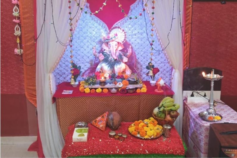 बाप्पाच्या आगमनाने संपूर्ण खोडदे गाव झाले भक्तिमय..