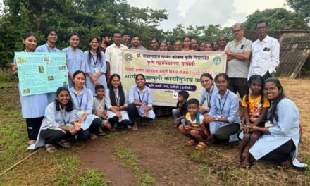 वनोशी तर्फे पंचनदी येथे एकात्मिक रोग व्यवस्थापनावर प्रात्यक्षिक संपन्न; कृषी सखी गटाचा उपक्रम..