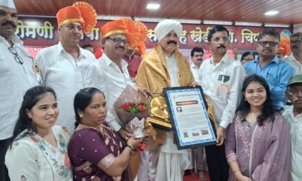 पेवे खरेकोंड गावचे सुपुत्र आदर्श किर्तनकार ह. भ. प श्री. सचिन साळवी समाजभूषण पुरस्काराने सन्मानीत..
