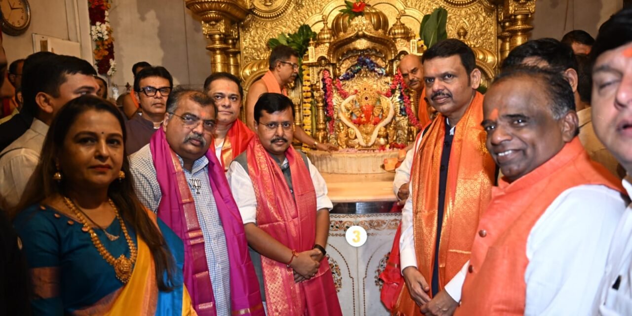 भाजपा राष्ट्रीय अध्यक्ष नितीन नबीन यांनी घेतले सिद्धीविनायक, लालबागच्या राजाचे दर्शन; जनतेच्या सुख-समृद्धीसाठी केली प्रार्थना…