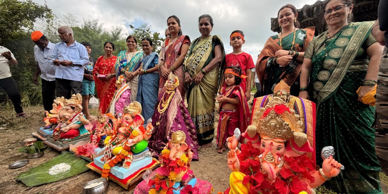 श्री क्षेत्र टेरव येथे गौरी-गणपतीला भावपूर्ण निरोप…
