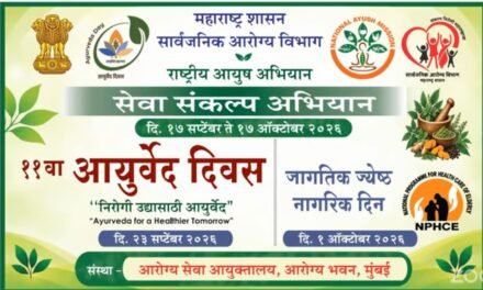 “सेवा संकल्प अभियान “17 सप्टेंबर ते 17 ऑक्टोबर अंतर्गत ११ वा आयुर्वेद दिन तालुका चिपळूण येथे उत्साहात साजरा…