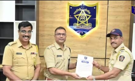 आपले सरकार’ ऑनलाइन सेवेत उल्लेखनीय कामगिरीत पोलीस ठाण्यात अंमलदार किशोर जोशींचा गौरव…