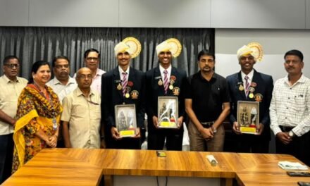 नवकोंकण एज्युकेशन सोसायटीतर्फे एन.सी.सी कॅडेटचा सन्मान; ढोलताशांच्या गजरात जल्लोषात केले स्वागत