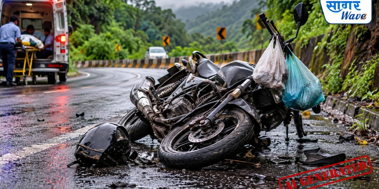 कोंडमळा घाटात मोटारसायकलचा अपघात; ६० वर्षीय वृद्धाचा मृत्यू..!