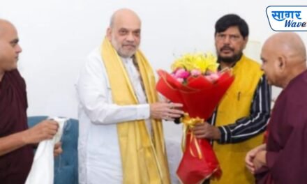 महाबोधी महाविहार मुक्तीसाठी केंद्रीय राज्यमंत्री नाम.रामदास आठवले यांनी घेतली गृहमंत्री अमित शहा यांची भेट..