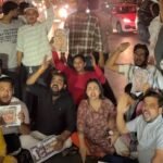 राहुल गांधींना ताब्यात घेतल्याच्या निषेधार्थ मुंबई युवक काँग्रेसचा रास्ता रोको..