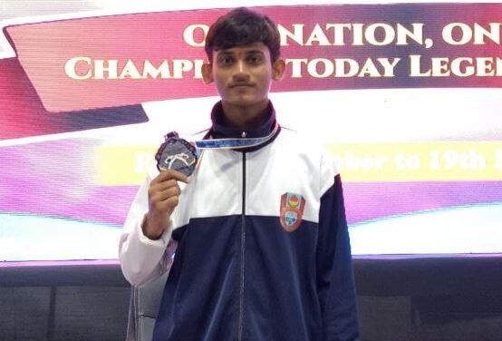 रोटरीच्या आयुष जाधवची राष्ट्रीय शालेय तायक्वाँदो स्पर्धेत रौप्य भरारी…!