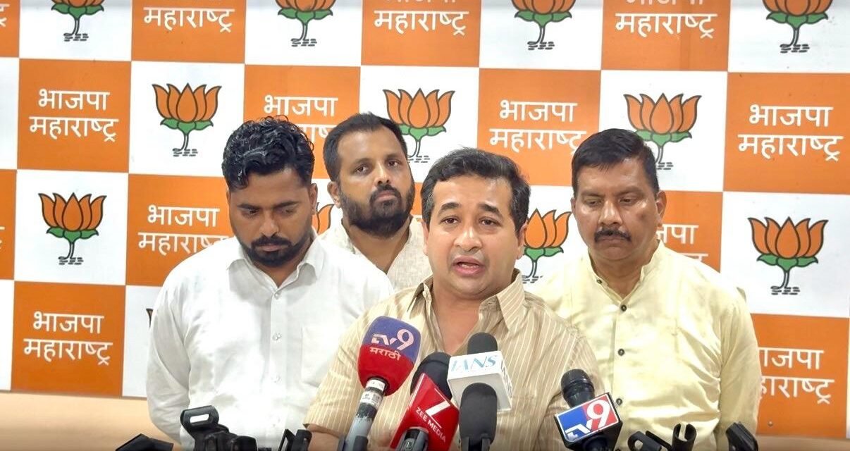 शिवाजी पार्क येथील आंदोलन हा देशविरोधी कारस्थानाचा भाग; शिवरायांचा अपमान महाराष्ट्र खपवून घेणार नाही – मंत्री नितेश राणे