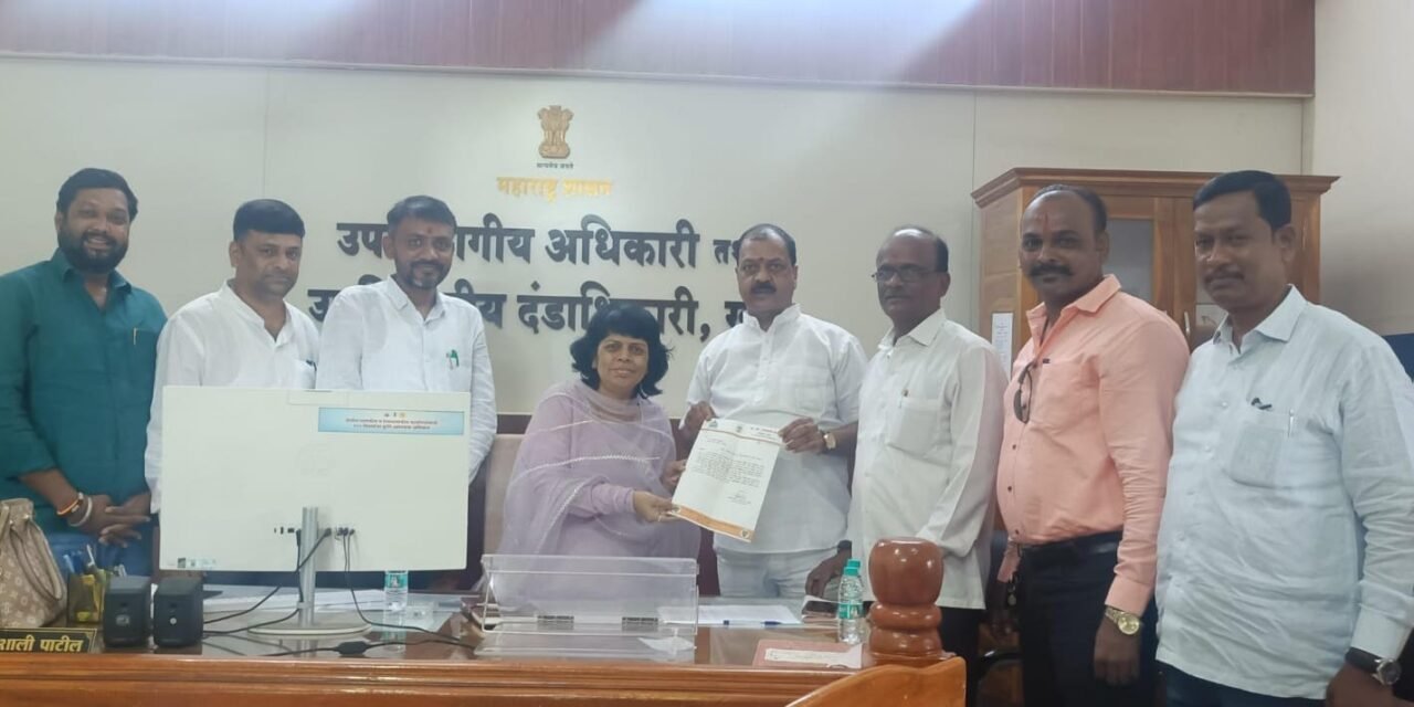 खेड तालुका दुष्काळग्रस्त जाहीर करा; माजी आमदार संजय कदम यांचे प्रांतअधिकाऱ्यांना निवेदन!