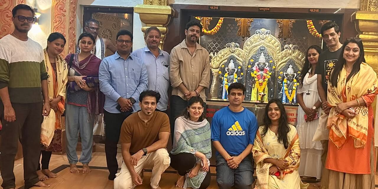 परशुराम देवस्थानात मान्यवर कलावंतांचे स्वागत; सांस्कृतिक कार्यक्रमाच्या निमित्ताने चिपळूणच्या सांस्कृतिक परंपरेशी कलाकारांचे स्नेहबंध