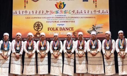 खेडच्या आयसीएस महाविद्यालयाला मुंबई विद्यापीठ युवा महोत्सवात लोकनृत्य प्रकारात रौप्य पदक