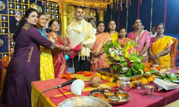 खेडच्या माऊलीच्या दर्शनासाठी गृहराज्यमंत्र्यांची उपस्थिती…!