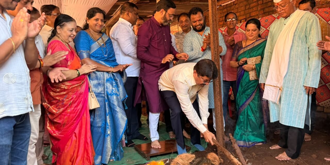आमदार शेखर निकम यांची वचनपूर्ती! वाणी आळी राम मंदिर सभागृहाचे भूमिपूजन संपन्न…