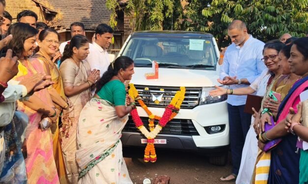 मंडणगड पंचायत समिती सभापतींना नविन वाहन प्रदान…