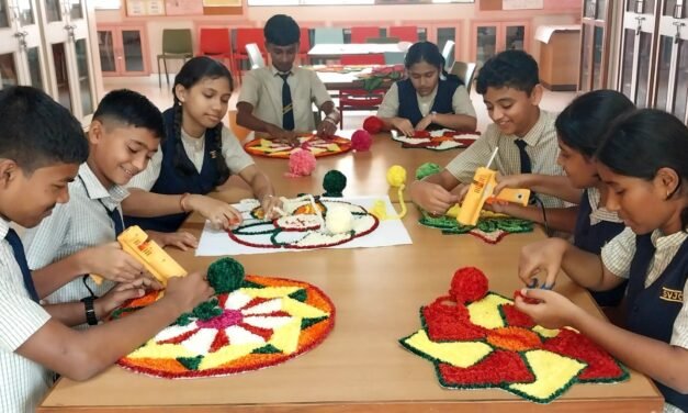 दीपावली निमित्ताने डेरवण शाळेत व्यवसायाभिमुख कार्यशाळा…
