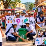 देव्हारे केंद्रशाळेच्या विद्यार्थ्यांचे बाजारपेठेत पथनाट्य; सेवा संकल्प अभियानातून जनजागृतीचा संदेश…!