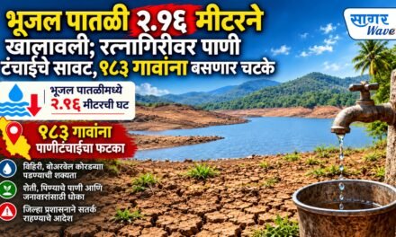 भूजल पातळी २.९६ मीटरने खालावली; रत्नागिरीवर पाणीटंचाईचे सावट, १८३ गावांना बसणार चटके