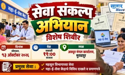 सेवा संकल्प अभियानांतर्गत १३ ऑक्टोबर रोजी मुरादपूर येथे विशेष शिबिराचे आयोजन..