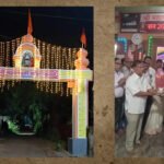कुंबळे येथील महालक्ष्मी मंदिराच्या प्रवेशद्वार कमानिचे नामदार योगश कदम यांच्याहस्ते फित कापुन उद्घाटन..